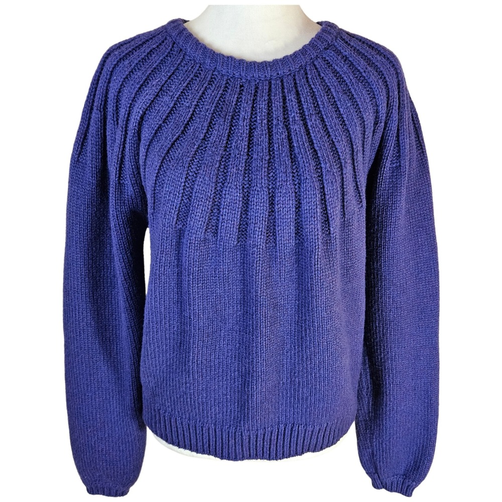 Marine Layer Sweater Womens Medium Ribbed Knit Boho Cozy Plush Coastal Grandma